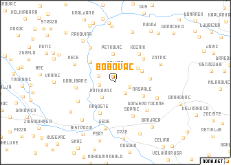 map of Bobovac