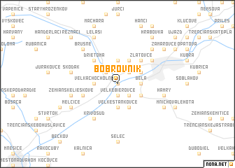 map of Bobrovník