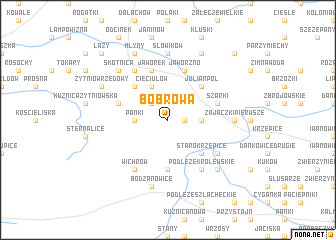 map of Bobrowa