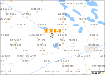 map of Bobrowo