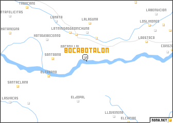 map of Boca Botalón