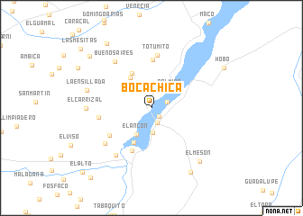 map of Bocachica