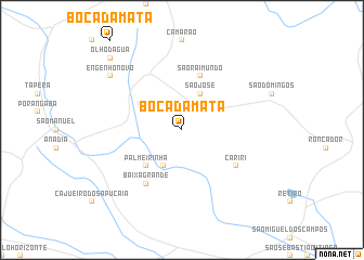 map of Bôca da Mata