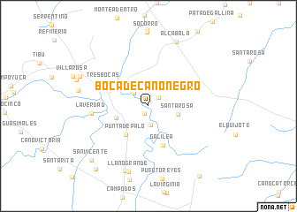 map of Boca de Caño Negro