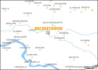 map of Boca de Chipire