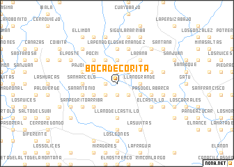 map of Boca de Corita
