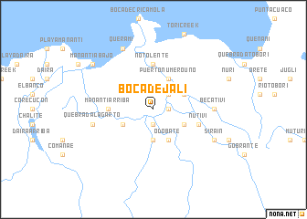 map of Boca de Jalí