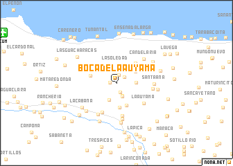 map of Boca de La Auyama