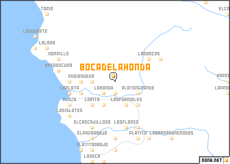 map of Boca de La Honda