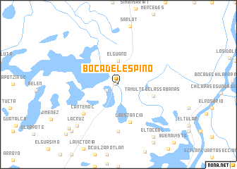 map of Boca del Espino