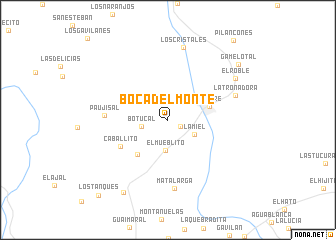 map of Boca del Monte