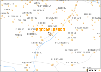 map of Boca del Negro