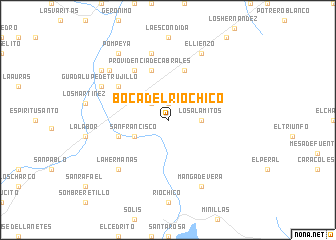 map of Boca del Río Chico