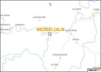 map of Boca del Zulia