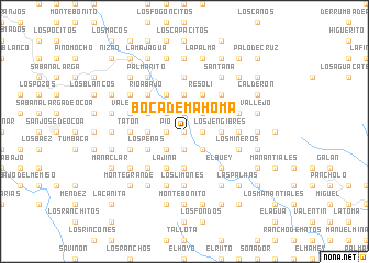 map of Boca de Mahoma