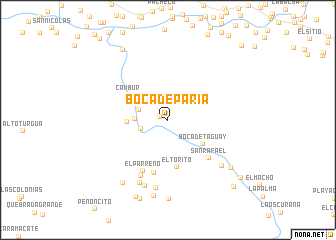 map of Boca de Paria