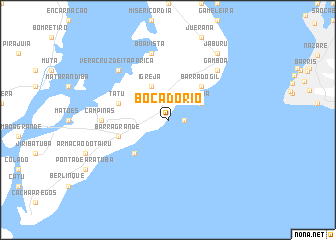 map of Bôca do Rio