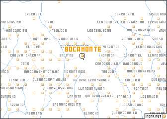 map of Boca Monte