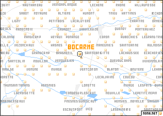 map of Bocarmé