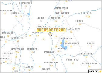 map of Bocas de Terán