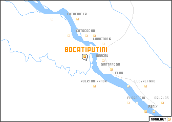 map of Boca Tiputini