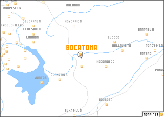 map of Bocatoma