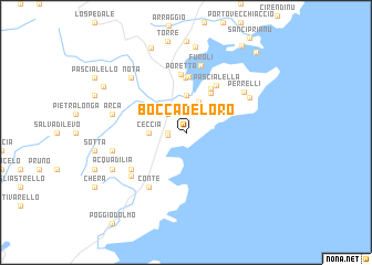 map of Bocca del Oro