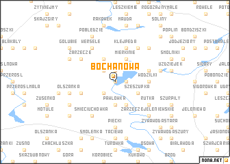 map of Bochanowa