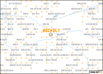 map of Bocholt