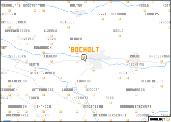 map of Bocholt
