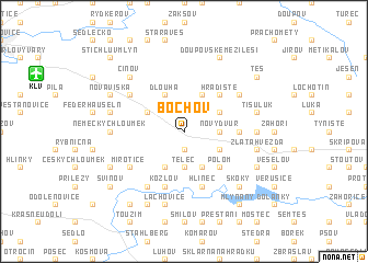 map of Bochov