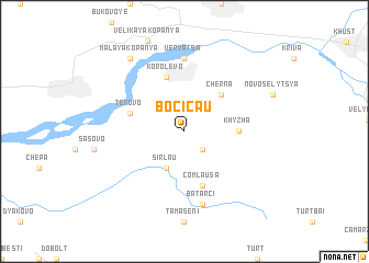 map of Bocicău