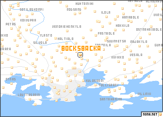 map of Bocksbacka