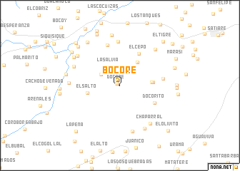 map of Bocore
