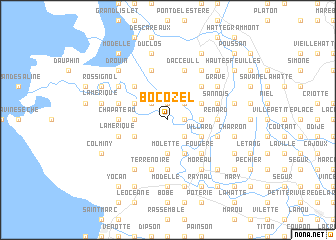 map of Bocozel