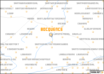 map of Bocquencé