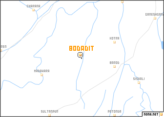 map of Bodādīt