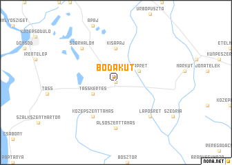 map of Bodakút