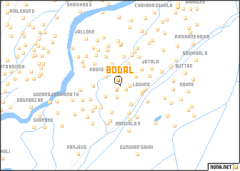 map of Bodal
