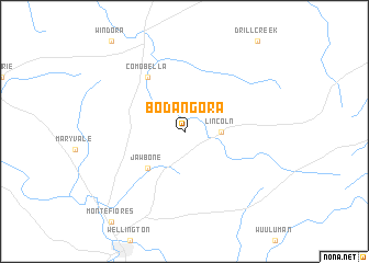 map of Bodangora