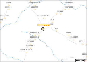 map of Bodara