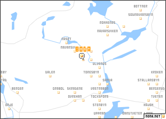 map of Boda