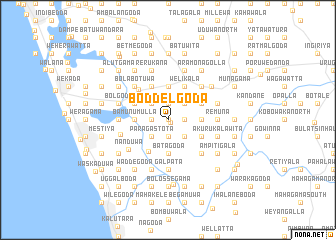 map of Boddelgoda