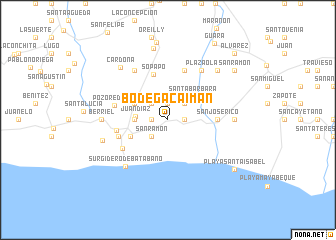 map of Bodega Caimán
