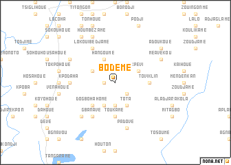 map of Bodémè