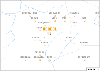 map of Bodéol