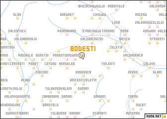 map of Bodeşti