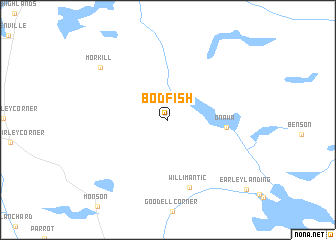 map of Bodfish