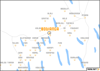 map of Bodianga