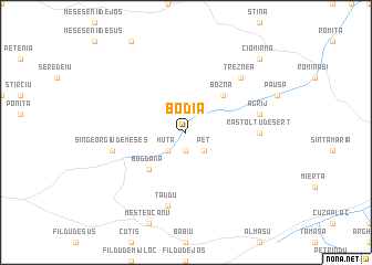 map of Bodia